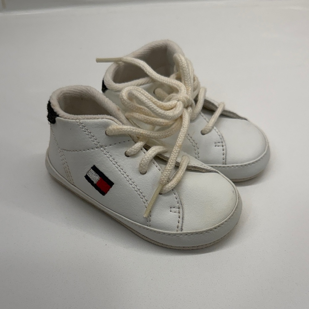 White Kids High-Top Tommy Hilfiger Sneakers